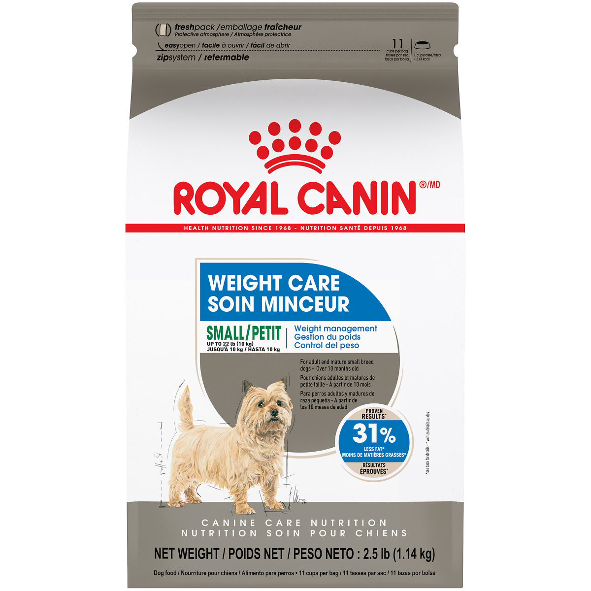 Ry4202 - Nourriture soins minceur pour chiens de petite race - Royal Canin