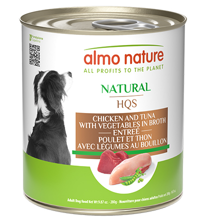An1913 - Conserve pour chiens au poulet, thon et légumes - Almo Nature