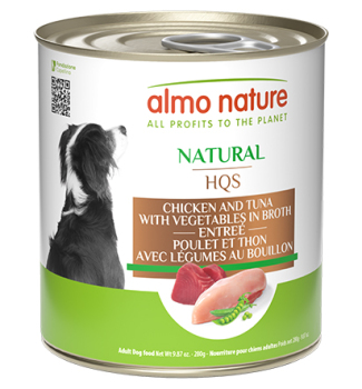 Conserve pour chiens au poulet, thon et légumes - Almo Nature