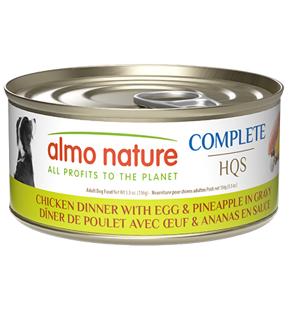 An2215 - Conserve pour chiens au poulet, à l'oeuf  et à l'ananas en sauce - Almo Nature