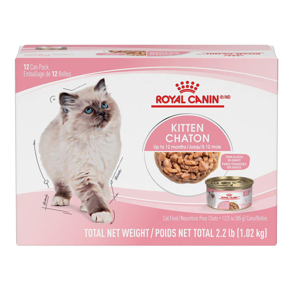 Ry9704 - Nourriture en conserves en fines tranches pour chatons - Royal Canin