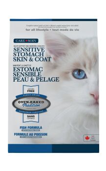Nourriture au poisson sans grains pour chats à l’estomac sensible - Oven-Baked Tradition