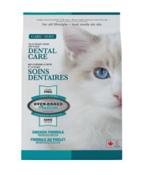 Nourriture dentaire sans grains au poulet pour chats - Oven-Baked Tradition