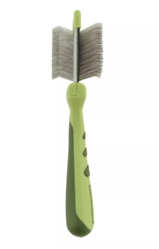 Brosse deux côtés à étrilles souples pour petits animaux - Safari