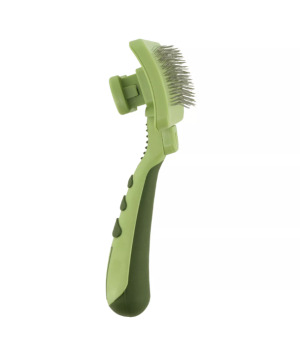Brosse auto-nettoyante avec étrilles rétractables pour chats - Safari