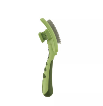 Brosse auto-nettoyante avec étrilles rétractables pour chiens - Safari