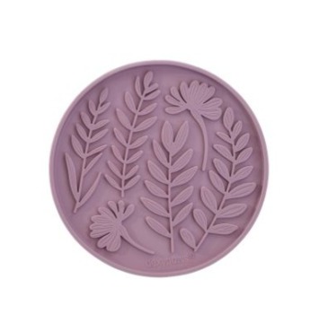 Tapis de léchage avec motif de feuille pour animaux de compagnie - Dexypaws