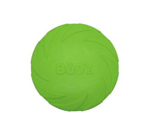 Bz04144 - Frisbee vert en caoutchouc pour chiens - Büd'z