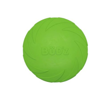 Frisbee vert en caoutchouc pour chiens - Büd'z