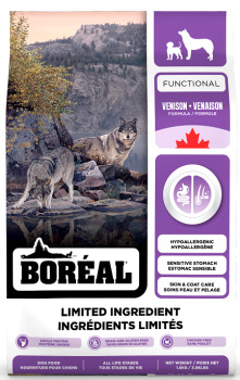 Nourriture sans grains au venaison à ingrédients limités pour chiens - Boréal