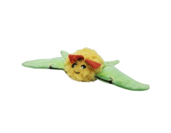 Bz04337 - Peluche en forme de papillon de nuit jaune avec herbe à chat pour chiens - Büd'z