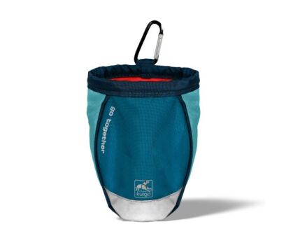 Sac à gâterie bleu côtier avec mousqueton - Kurgo