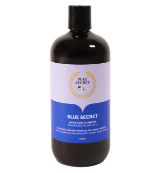Blue Secret Shampooing raviveur de couleurs pour animaux - Peke Secret