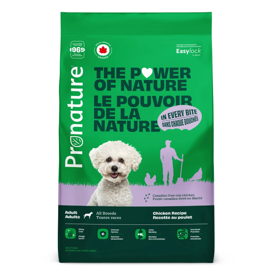 Plb712 - Nourriture pour chiens adultes au poulet et au porc - Pronature