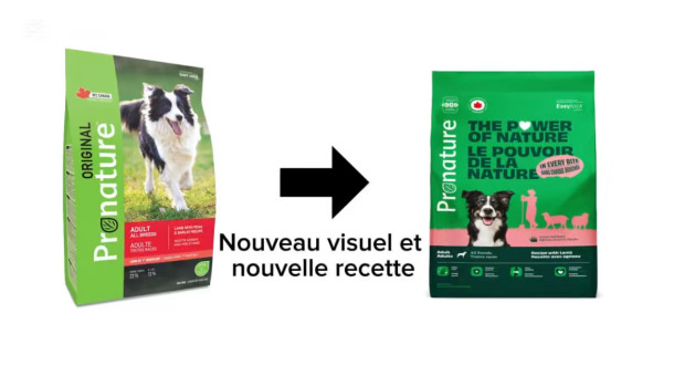Nourriture pour chiens adultes à l'agneau et au porc - Pronature