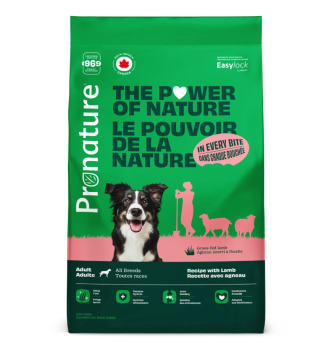 Nourriture pour chiens adultes à l'agneau et au porc - Pronature