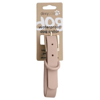 Collier imperméable beige pour chiens - Dexypaws