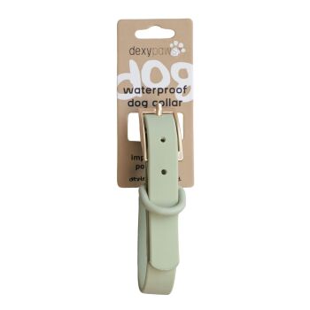 Collier imperméable sauge pour chiens - Dexypaws