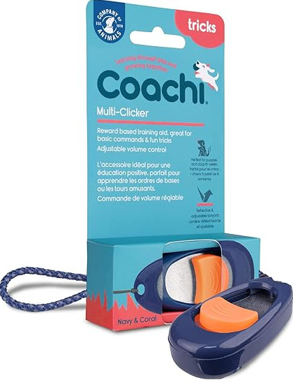 D2404 - Cliqueur d'entraînement pour chiens avec dragonne -  Coachi