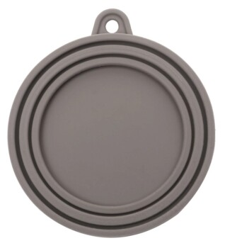 Couvercle en silicone gris pour les conserves - Messy Mutts