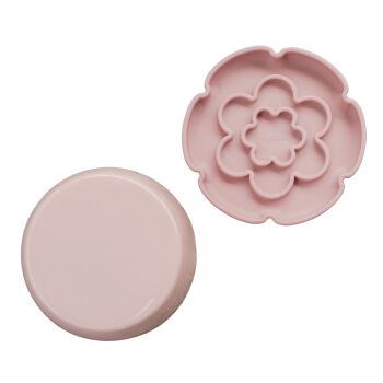 Bol tapis de lèche surélevé rose poudré pour chat - Dexypaws