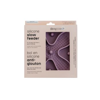 Bol anti-glouton pour animaux rose - Dexypaws