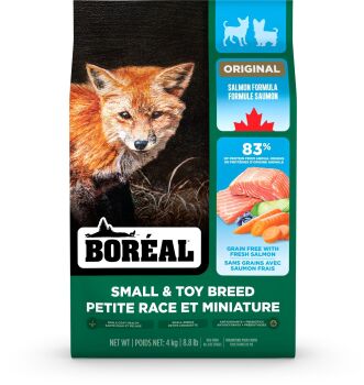 Nourriture pour chiens de petites races au saumon - Boréal Original