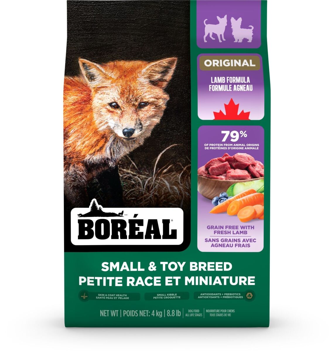 Br3056 - Nourriture pour chiens de petites races à l’agneau - Boréal Original