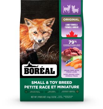 Nourriture pour chiens de petites races à l’agneau - Boréal Original