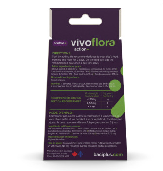 Vivo flora action+ pour chien - Baci+