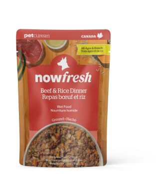 Nourriture humide boeuf et riz pour chien - Now Fresh