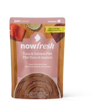 Nourriture humide sans grains au thon et saumon pour chats - Now Fresh