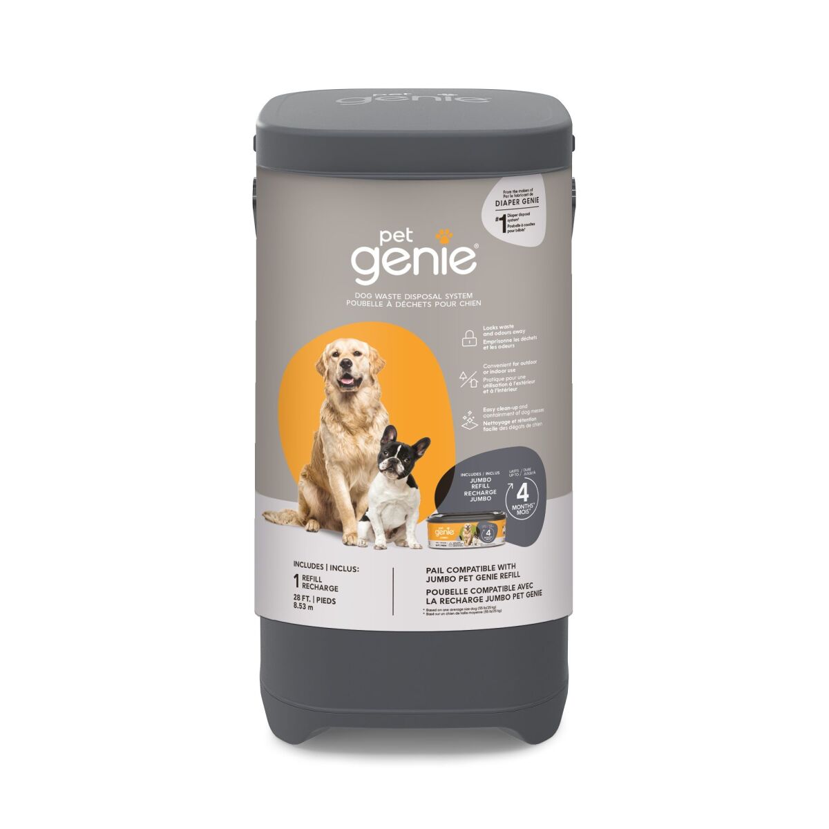 Ga1020 - Poubelle à déchets pour chiens - Pet Genie