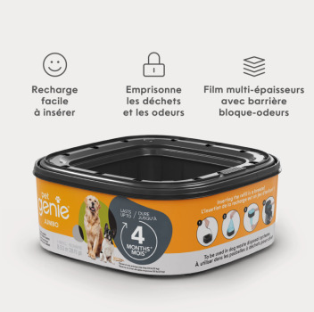Recharge de sac à poubelle à déchets pour chiens - Pet Genie