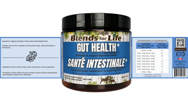Supplément Santé intestinale+ pour animaux - Blends for Life
