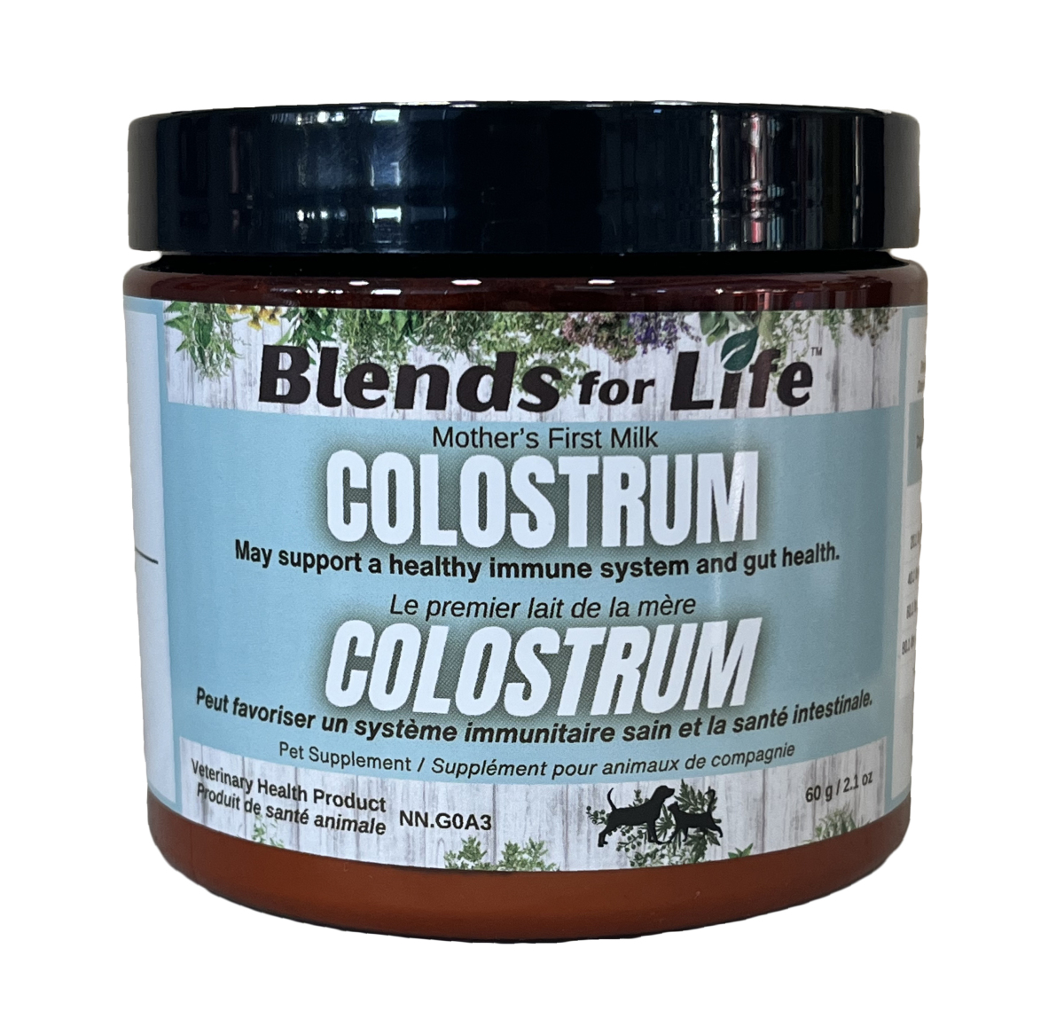 D8004 - Colostrum bovin pour animaux - Blends for Life