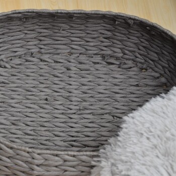 Panier rond Buttercup gris pour animaux - PetPals