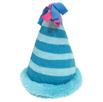 Peluche chapeau de fête bleu pour chiens - FouFit