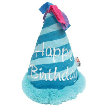 Peluche chapeau de fête bleu pour chiens - FouFit