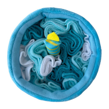 Peluche gâteau de fête bleu à renifler pour chiens - Foufit