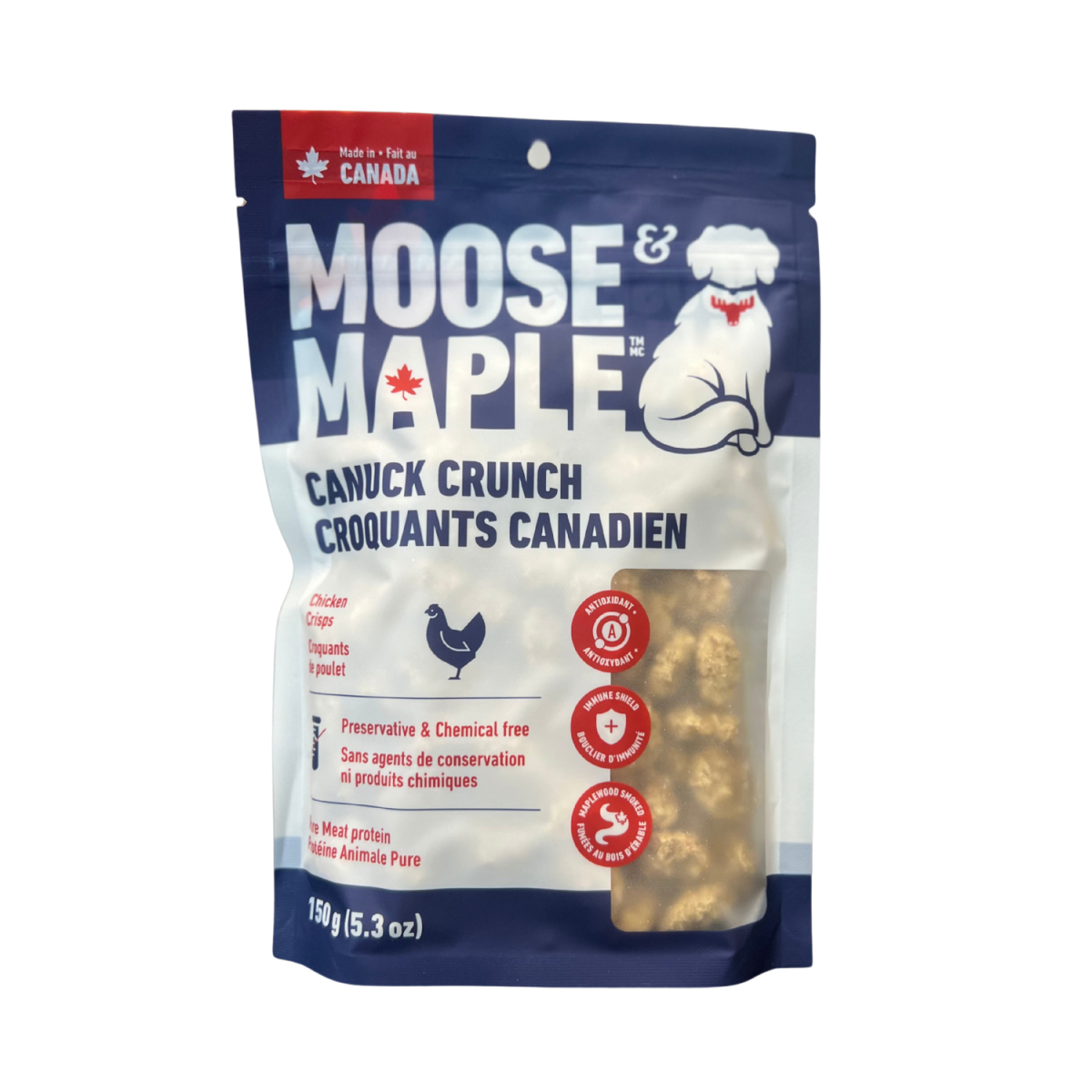 K00702 - Bouchées Croquant Canadien au poulet pour chiens - Moose & Maple