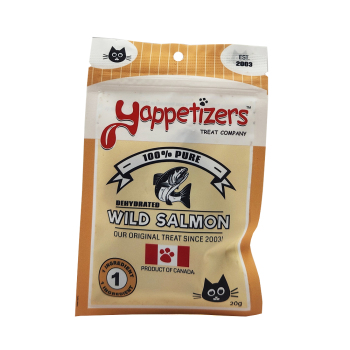 Gâterie de saumon sauvage séché pour chats - Yappetizers