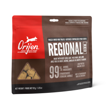 Gâteries lyophilisées recette regional red pour chien - ORIJEN