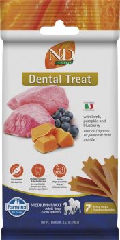 Bâtonnets dentaires haleine fraîche à l'agneau et à la citrouille - Farmina