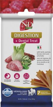 Bâtonnets dentaires digestion à l'agneau et au quinoa - Farmina