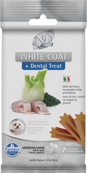 Bâtonnets dentaires White pour chiens au pelage blanc - Farmina