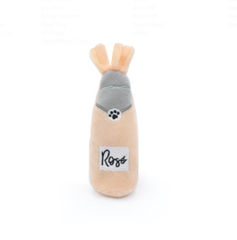 Peluche bouteille de rosé avec herbe à chat - Zippyclaws
