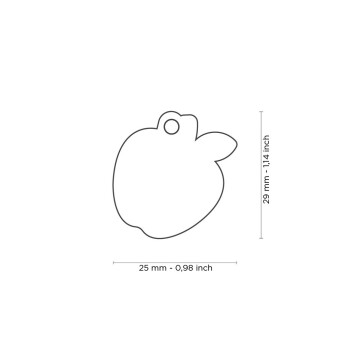 Médaille pour animaux pomme Food - MyFamily