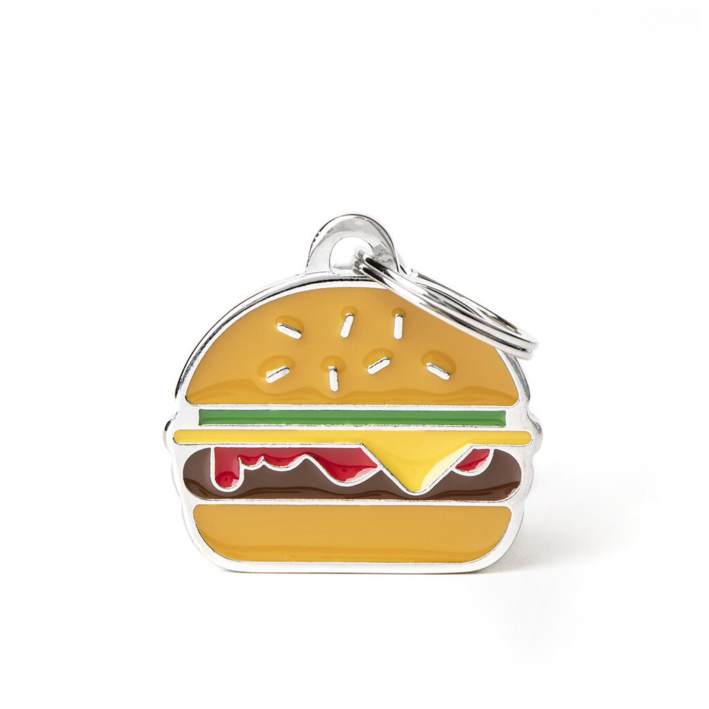 Tg2465 - Médaille pour animaux burger Food - MyFamily