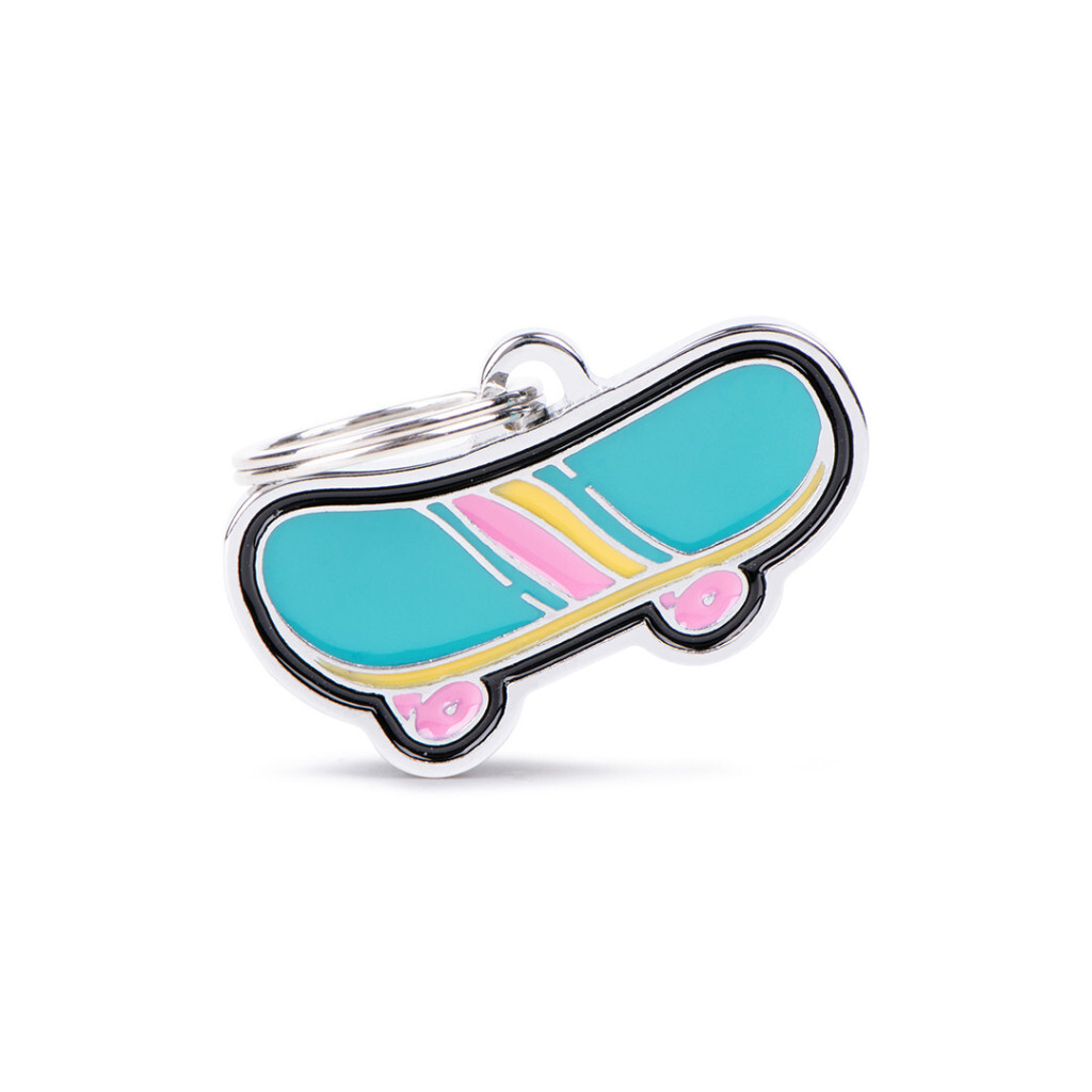 Tg2467 - Médaille pour animaux skate Charms - MyFamily